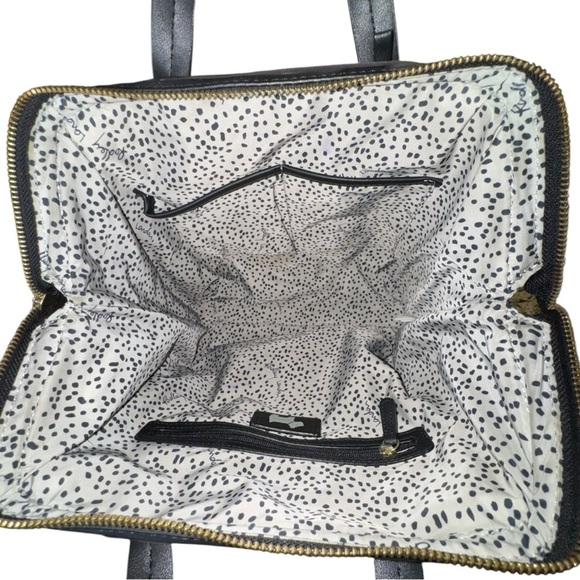 Radley London Black Nylon Leather Trim Gold Hardware Backpack or Laptop Purse - Picture 8 of 11